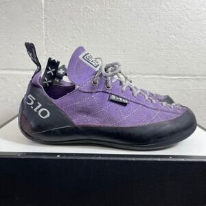 5.10 Five Ten Stealth C4 Purple Suede Rock Climbing Shoes Mens 8 US Made In USA